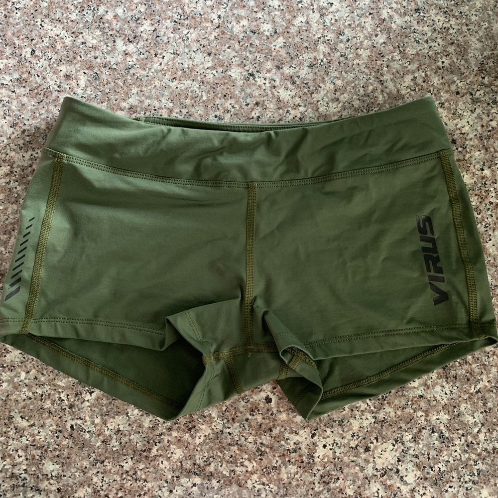 *SOLD*. Virus army green shorts